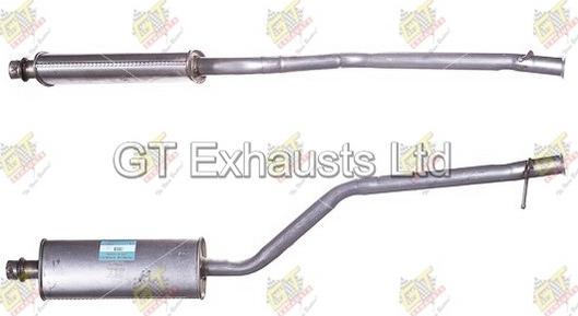GT Exhausts GCN558 - Silencieux central droxauto.com