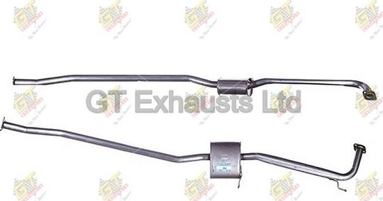 GT Exhausts GHA291 - Silencieux central droxauto.com
