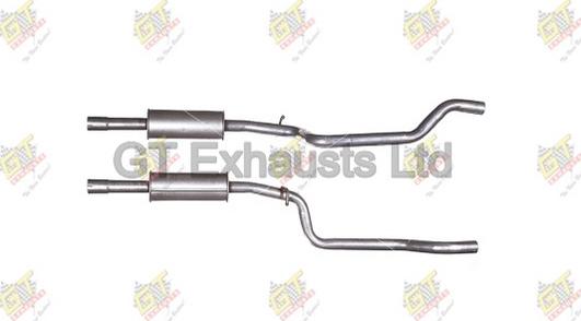 GT Exhausts GVW757 - Silencieux central droxauto.com
