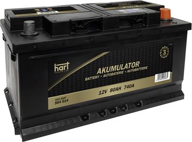 Hart 564 514 - Batterie de démarrage droxauto.com
