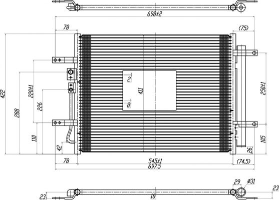Hart 645 306 - Condensateur, climatisation droxauto.com