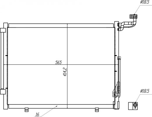 Hart 645 307 - Condensateur, climatisation droxauto.com