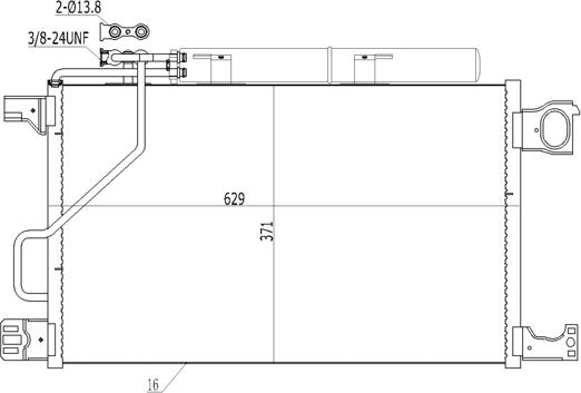 Hart 619 510 - Condensateur, climatisation droxauto.com