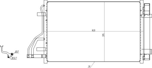 Hart 619 520 - Condensateur, climatisation droxauto.com