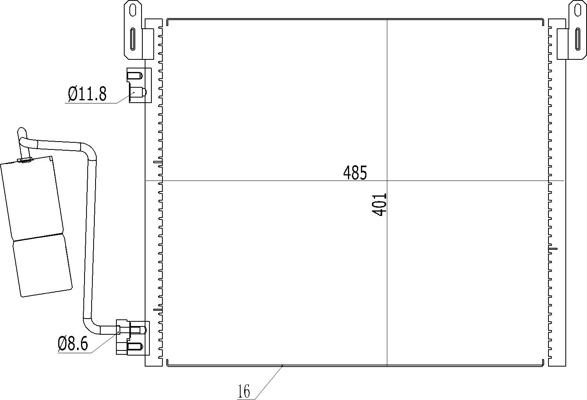 Hart 619 062 - Condensateur, climatisation droxauto.com