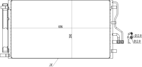 Hart 614 527 - Condensateur, climatisation droxauto.com