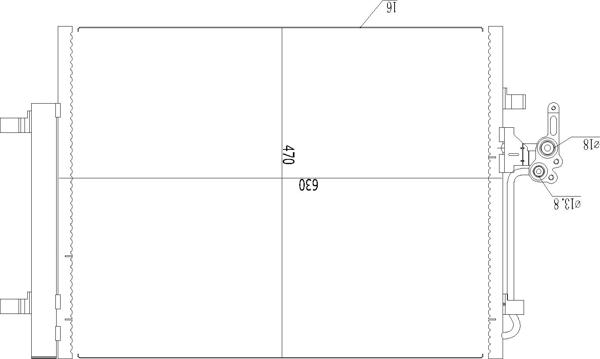 Hart 611 223 - Condensateur, climatisation droxauto.com