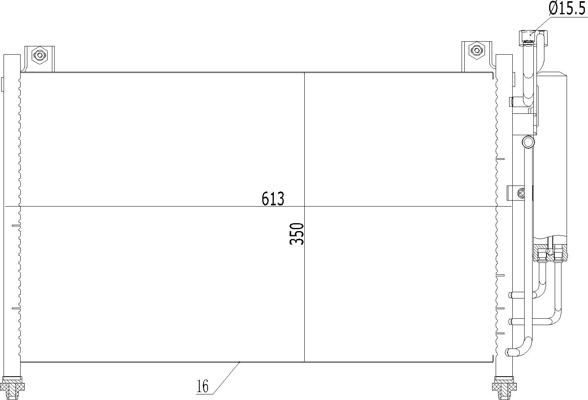 Hart 612 410 - Condensateur, climatisation droxauto.com