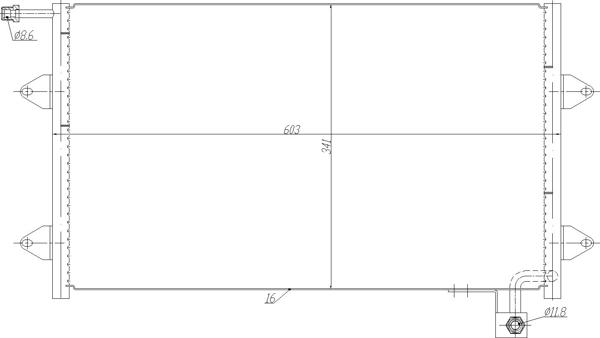 Hart 621 711 - Condensateur, climatisation droxauto.com