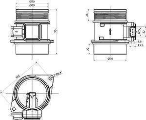 HC-Cargo 181958 - Débitmètre de masse d'air droxauto.com