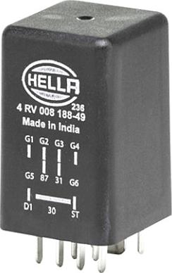 HELLA 4RV 008 188-491 - Appareil de commande, temps de préchauffage droxauto.com