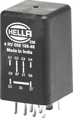 HELLA 4RV 008 188-481 - Appareil de commande, temps de préchauffage droxauto.com