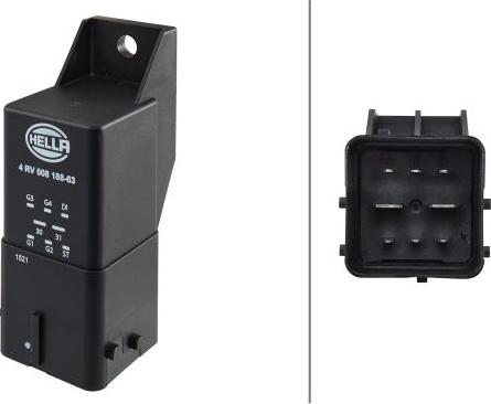HELLA 4RV 008 188-631 - Temporisateur de préchauffage droxauto.com