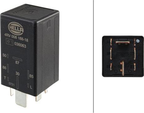 HELLA 4RV 008 188-181 - Appareil de commande, temps de préchauffage droxauto.com