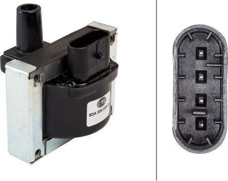 HELLA 5DA 230 035-031 - Bobine d'allumage droxauto.com