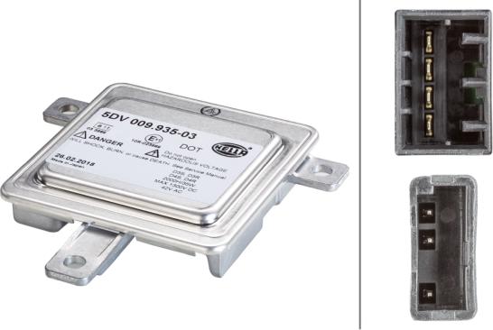 HELLA 5DV 009 935-031 - Ballast, lampe à décharge droxauto.com