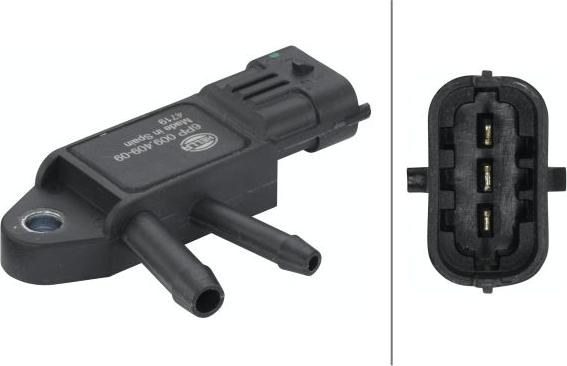 HELLA 6PP 009 409-091 - Capteur, pression des gaz échappement droxauto.com
