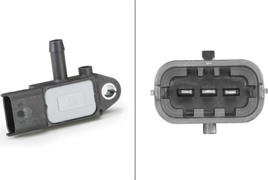 HELLA 6PP 009 409-181 - Capteur, pression des gaz échappement droxauto.com