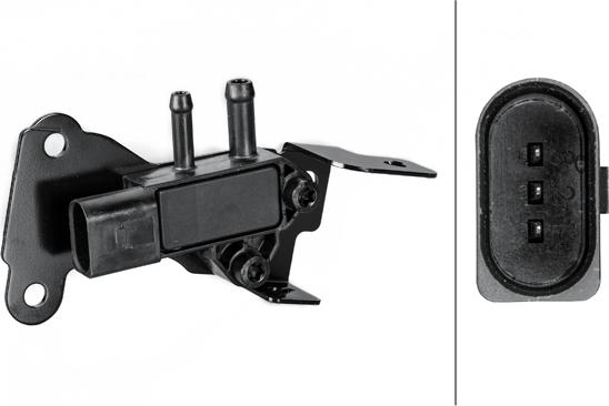 HELLA 6PP 009 409-331 - Capteur, pression des gaz échappement droxauto.com