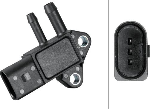 HELLA 6PP 009 409-321 - Capteur, pression des gaz échappement droxauto.com