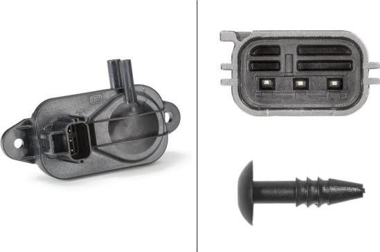 HELLA 6PP 009 409-271 - Capteur, pression des gaz échappement droxauto.com