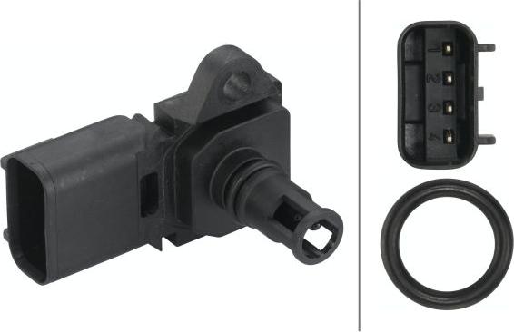 HELLA 6PP 009 400-491 - Capteur, pression de suralimentation droxauto.com