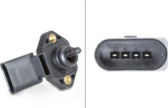 HELLA 6PP 009 400-481 - Capteur, pression de suralimentation droxauto.com