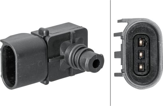 HELLA 6PP 358 152-081 - Capteur, pression de suralimentation droxauto.com