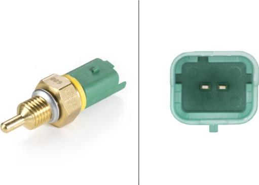HELLA 6PT 009 309-161 - Sonde de température, liquide de refroidissement droxauto.com