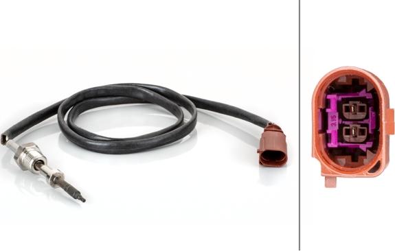 HELLA 6PT 014 495-121 - Capteur, température des gaz droxauto.com