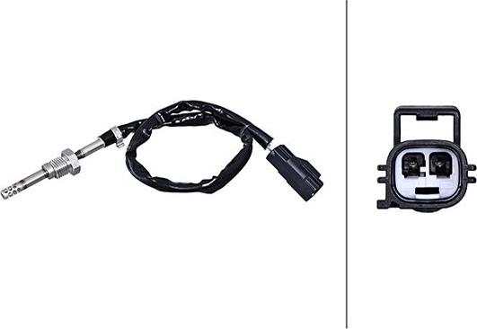 HELLA 6PT 010 376-401 - Capteur, température des gaz droxauto.com