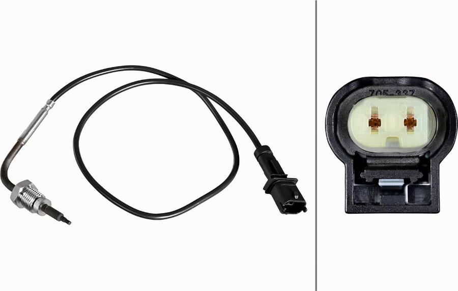 HELLA 6PT 010 376-661 - Capteur, température des gaz droxauto.com