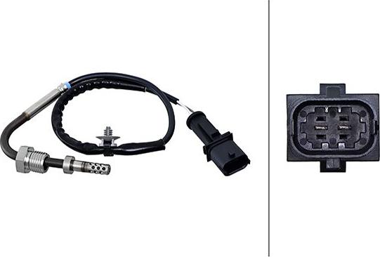 HELLA 6PT010 376-321 - Capteur, température des gaz droxauto.com