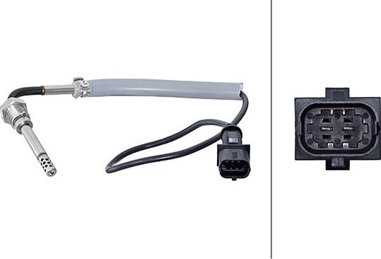 HELLA 6PT 010 376-371 - Capteur, température des gaz droxauto.com