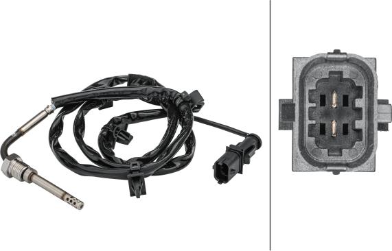 HELLA 6PT 358 181-401 - Capteur, température des gaz droxauto.com