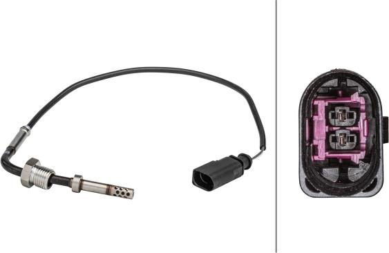 HELLA 6PT 358 181-161 - Capteur, température des gaz droxauto.com