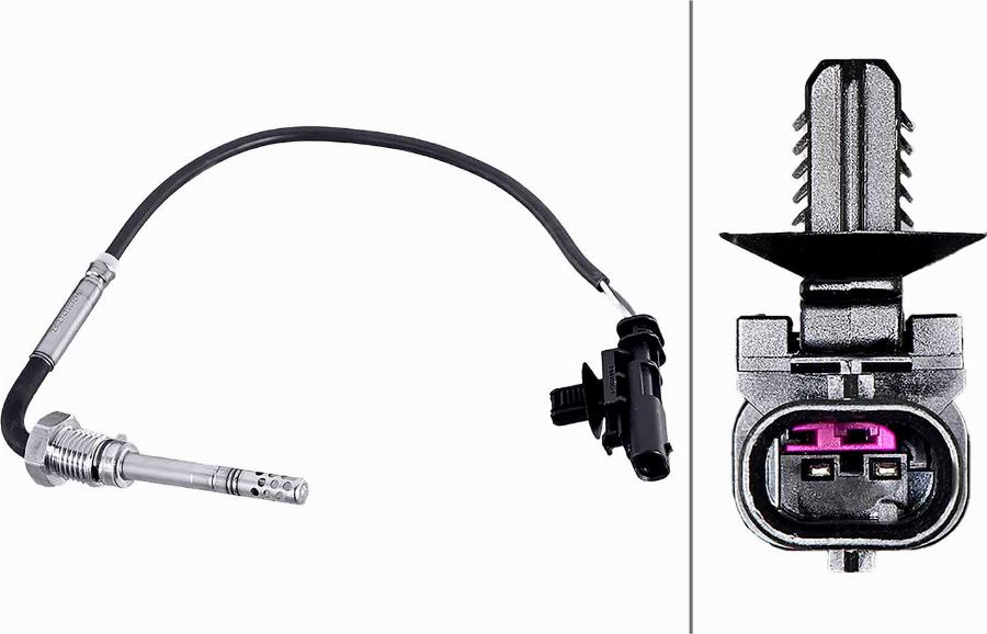 HELLA 6PT 358 226-141 - Capteur, température des gaz droxauto.com