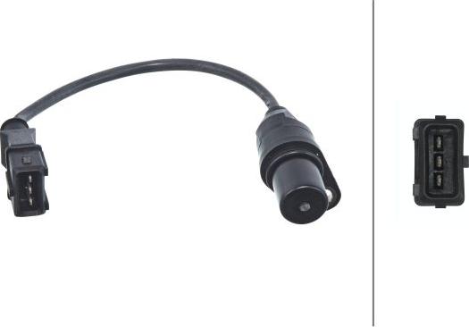 HELLA 6PU 009 146-401 - Capteur d'angle, vilebrequin droxauto.com