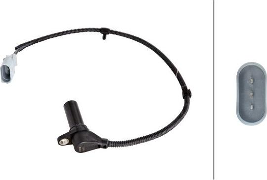 HELLA 6PU 009 146-541 - Capteur d'angle, vilebrequin droxauto.com