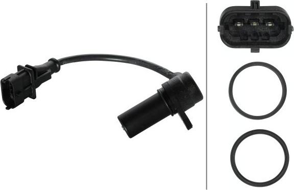 HELLA 6PU 009 146-501 - Capteur d'angle, vilebrequin droxauto.com