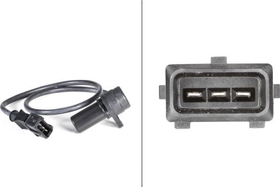 HELLA 6PU 009 146-211 - Capteur d'angle, vilebrequin droxauto.com