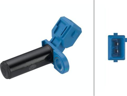 HELLA 6PU 009 163-261 - Capteur d'angle, vilebrequin droxauto.com
