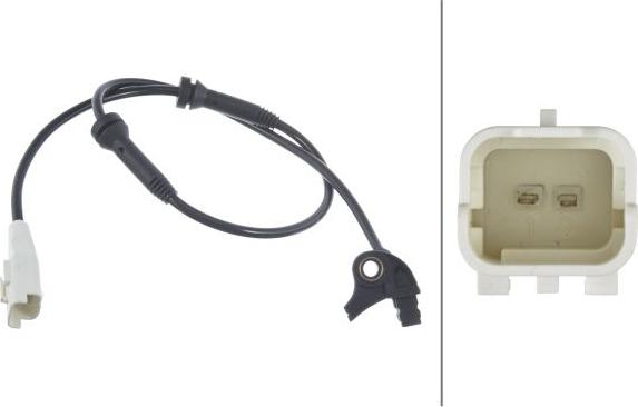 HELLA 6PU 009 106-371 - Capteur, vitesse de roue droxauto.com