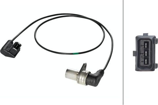HELLA 6PU 009 110-591 - Capteur d'angle, vilebrequin droxauto.com