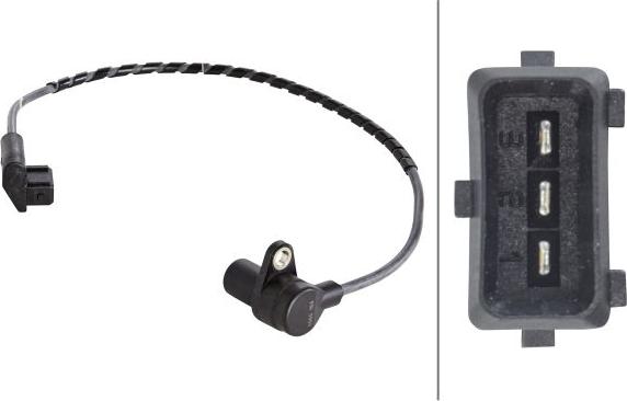 HELLA 6PU 009 110-531 - Capteur d'angle, vilebrequin droxauto.com