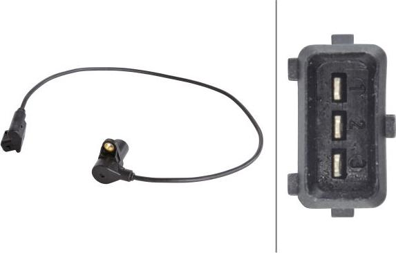 HELLA 6PU 009 110-521 - Capteur d'angle, vilebrequin droxauto.com