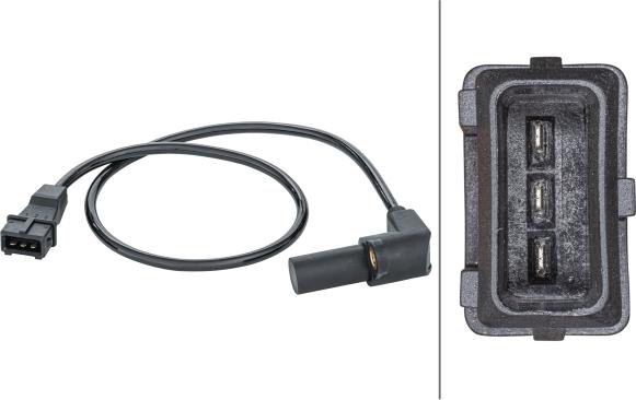 HELLA 6PU 013 122-941 - Capteur d'angle, vilebrequin droxauto.com