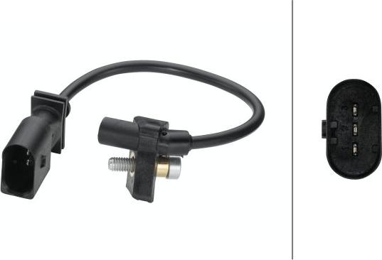 HELLA 6PU 013 122-041 - Capteur d'angle, vilebrequin droxauto.com