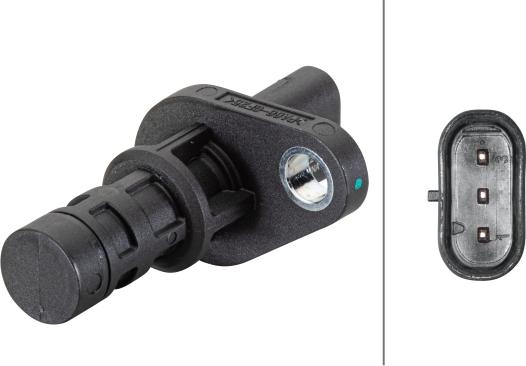 HELLA 6PU 013 122-791 - Capteur d'angle, vilebrequin droxauto.com