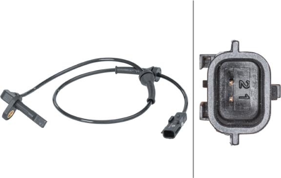 HELLA 6PU 012 679-911 - Capteur, vitesse de roue droxauto.com